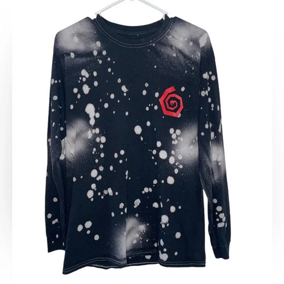 Stranger Things Upside Down Long Sleeve Bleach Tiedye Netflix Unisex Size Medium - Picture 2 of 8